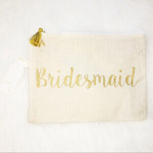Bridesmaid large cosmetics/jewelry storage bag